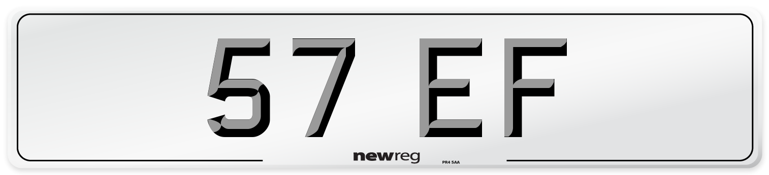57 EF Number Plate from New Reg